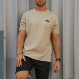 Woven Patch Waffle Tee