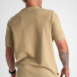 Woven Patch Waffle Tee