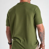 Woven Patch Waffle Tee